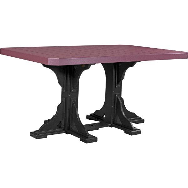 Poly 4ft x 6ft Rectangular Bar Height Table - Durable Outdoor/Indoor Dining & Event Table for Restaurants, Patios & Parties