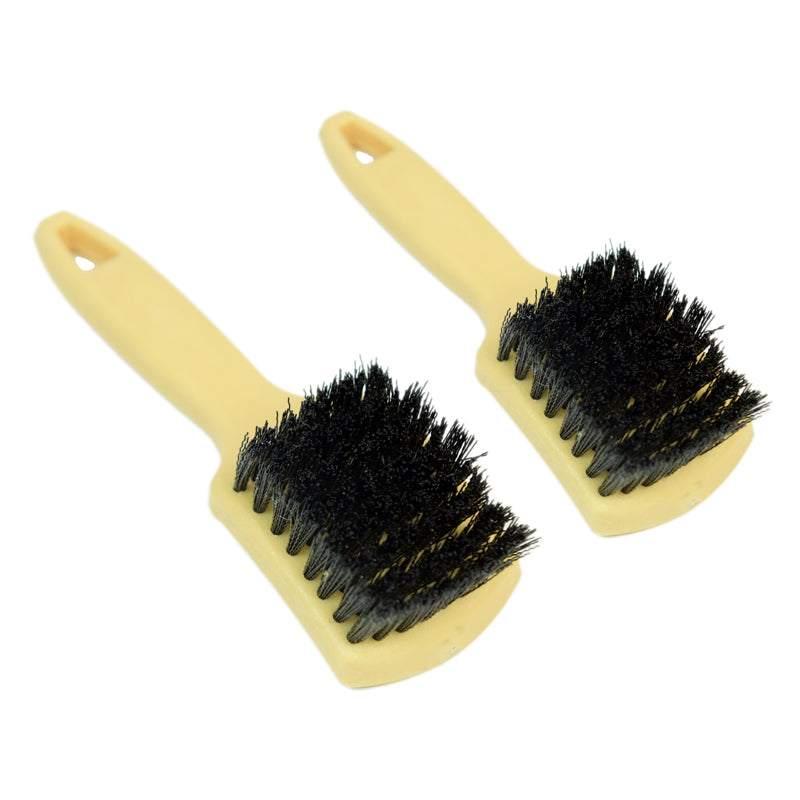 Premium Car Tire Dressing Applicator Brush - 2 Pack for Shiny, Non-Greasy Finish - Perfect for Auto Detailing, Car Wash & Tire Shine Application