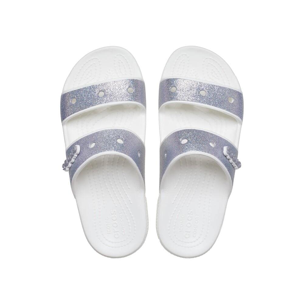 Crocs Unisex Classic Tie Dye Two-Strap Sandals - Comfortable Slip-On Slides for Men & Women | Perfect for Beach, Pool, and Casual Wear