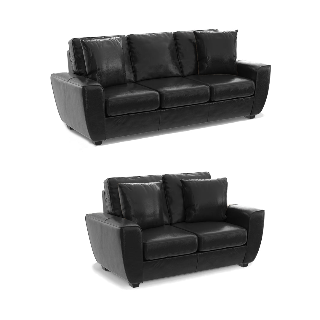 Chicago Sofa and Loveseat Set - Modern 3-Piece Living Room Furniture for Small Spaces | Perfect for Apartments, Condos & Cozy Homes