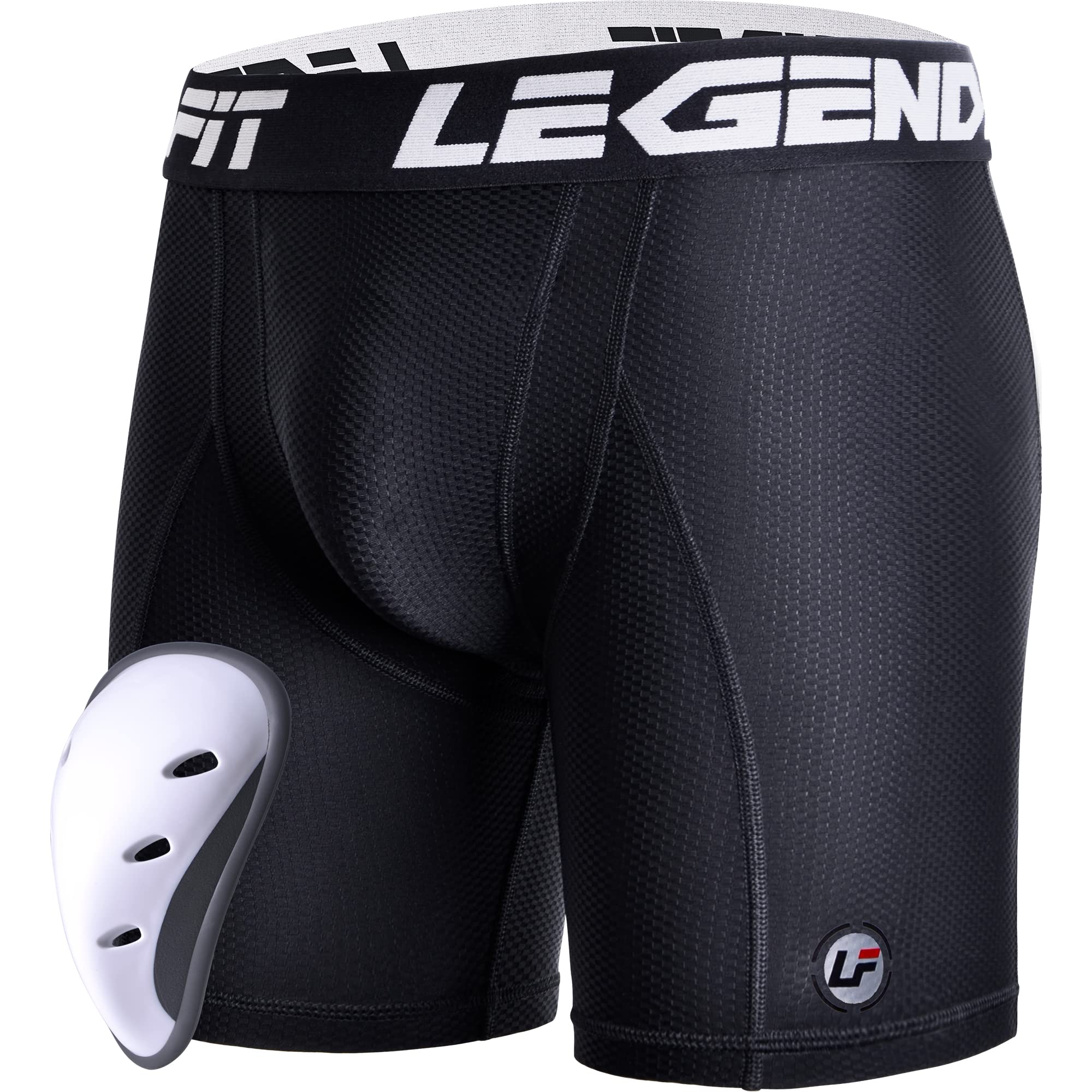Legendfit Youth Boys Compression Shorts with Cup Protector - Athletic Sliding Underwear for Baseball, Football, Lacrosse & Cricket - Perfect for Sports Training & Game Day Performance