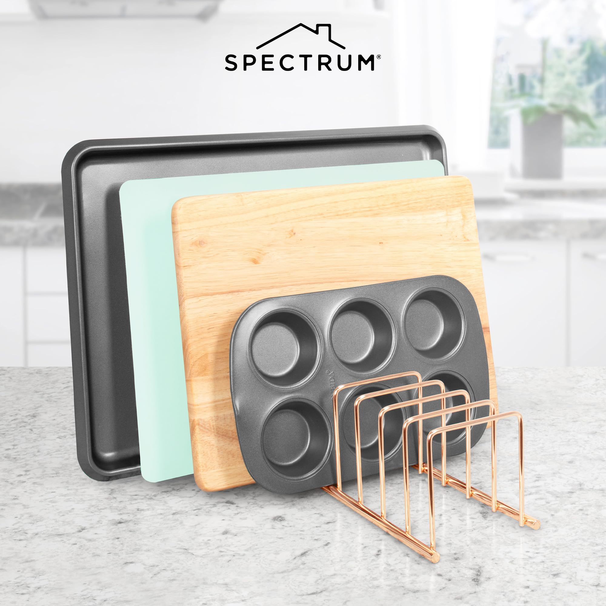 Copper Euro Kitchen Dish Drying Rack - Space Saving Countertop Dish Drainer for Pots, Pans, Plates, Cutting Boards & Serving Trays - Perfect for Small Kitchens, Apartments & RV Use