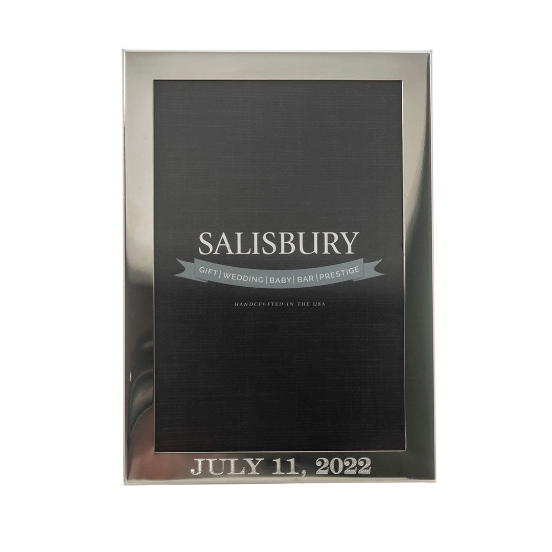 4x6 Pewter Picture Frame - Elegant Silver-Tone Photo Display for Home & Office Decor - Perfect for Weddings, Anniversaries & Family Memories