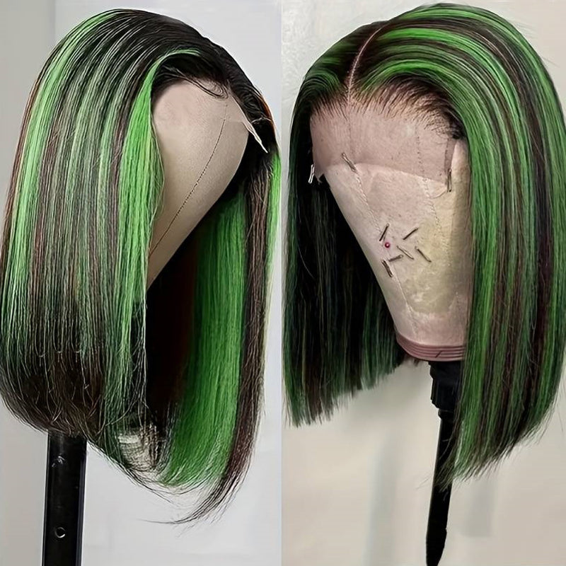 Eullair Blonde Straight Short Bob 13x4 Lace Front Wig - 100% Human Hair for Women & Girls | Summer Fashion, Cosplay, Daily Wear & Special Occasions