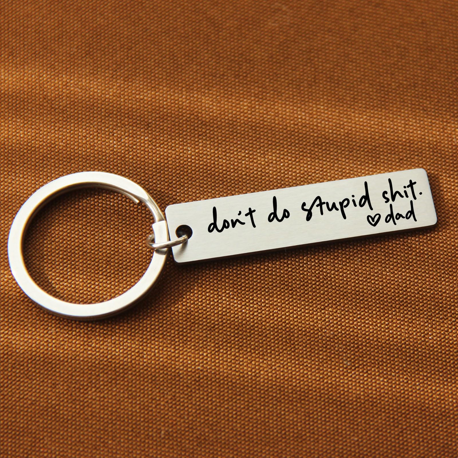 Personalized Engraved Keychain - Drive Safe Have Fun Gift for Dad, Kids, Graduates & New Drivers - Thoughtful Present from Parents - Perfect for Car Keys, House Keys & Daily Use