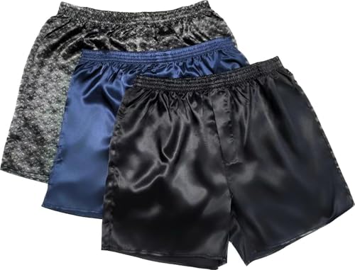 Black+navy+grey Print 3-pack