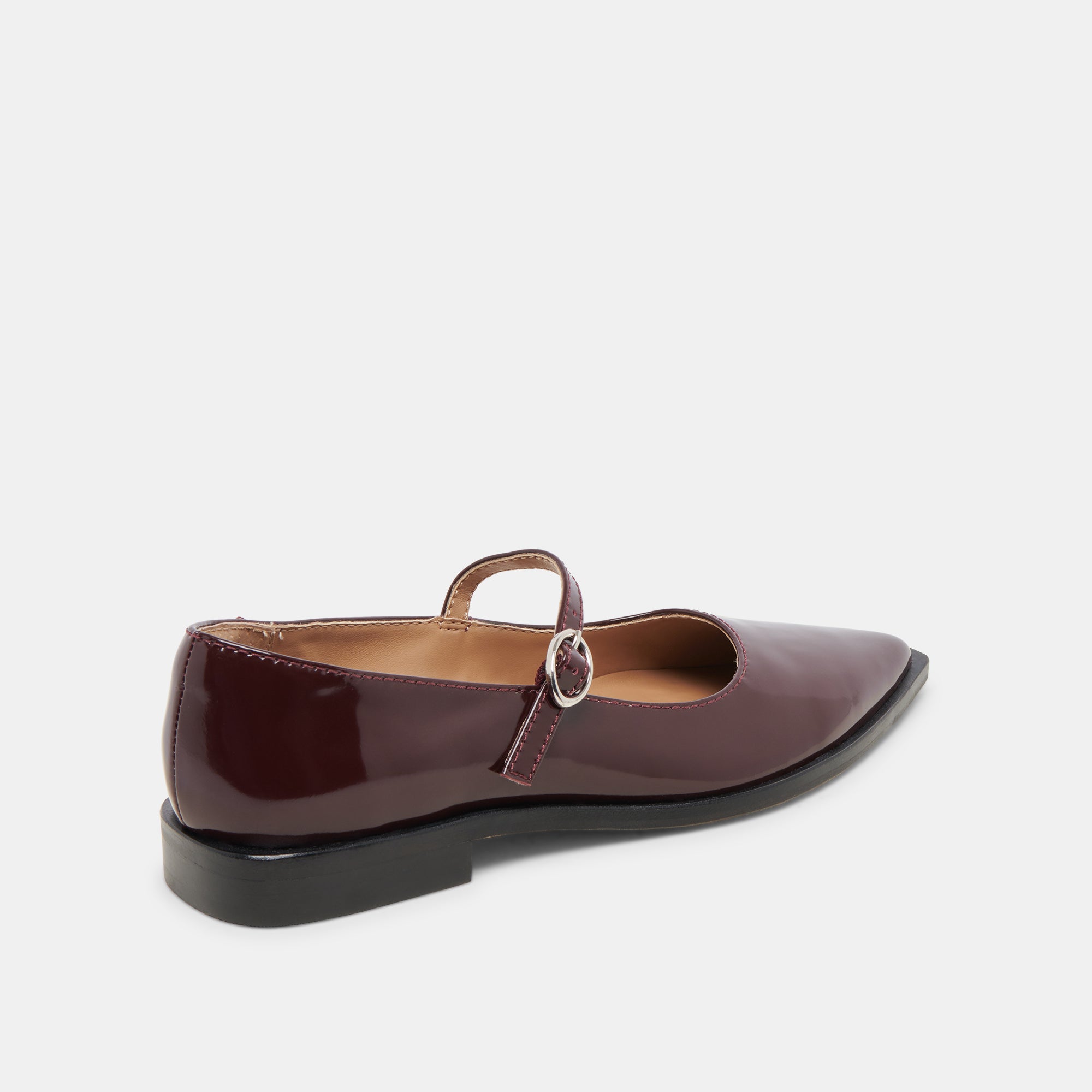 Largo Flats Cranberry Patent Leather Women's Shoes - Comfortable & Stylish for Work, Office, and Casual Wear