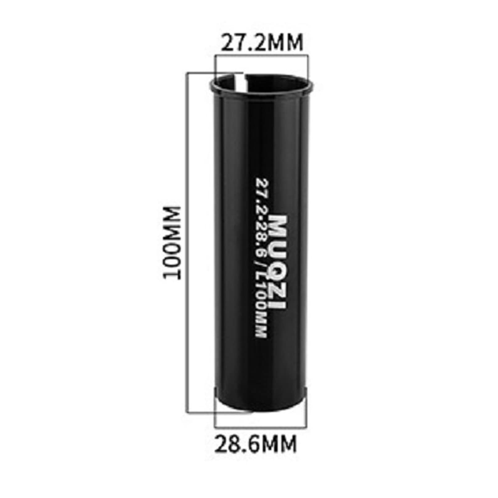 100mm Bike Seat Post Shim Adapter 27.2mm to 28.6mm 30mm 30.4mm 30.8mm 30.9mm 31.6mm 33.9mm - Aluminum Alloy Bicycle Seatpost Tube Converter for MTB, Mountain, City & Road Bikes - Perfect for Adjusting Seat Height & Compatibility