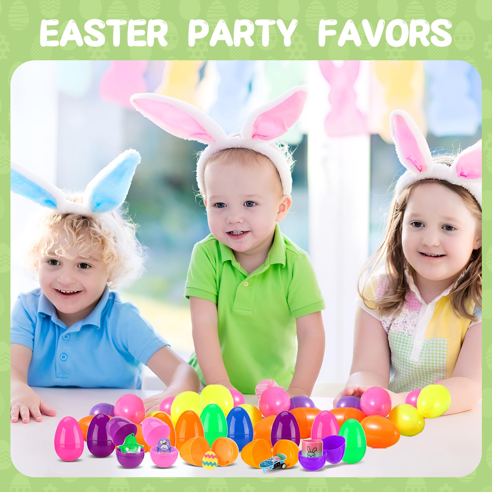 30Pcs Plastic Easter Eggs Fillers with Small Toys - Bulk Easter Basket Stuffers for Kids, Party Favors, Goodie Bags & Classroom Treasure Box Gifts - Perfect for Easter Egg Hunts, School Rewards & Holiday Celebrations