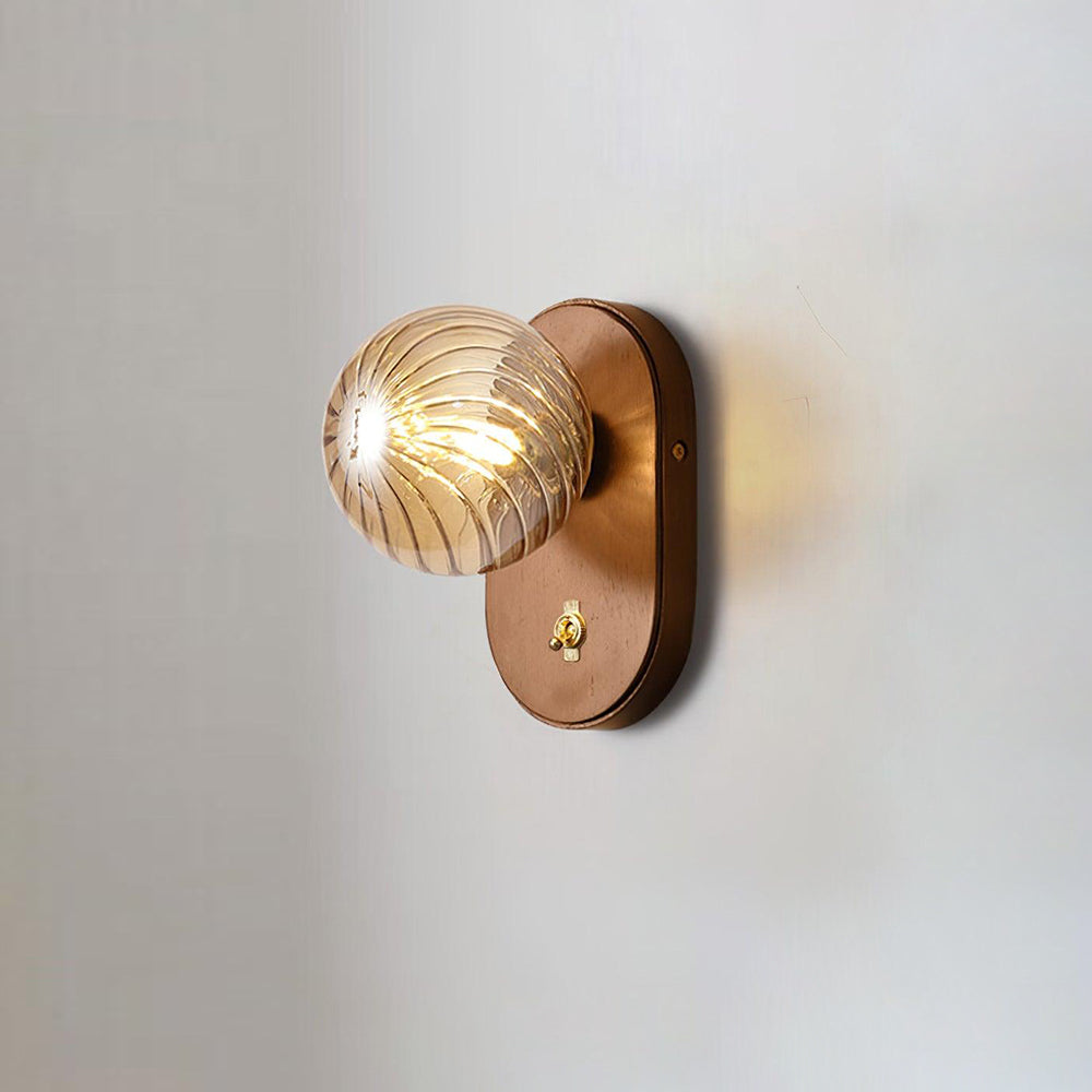 Paola Orb Wall Lamp - Modern Minimalist Glass Globe Light Fixture for Living Room, Bedroom & Hallway Decor | Indoor Wall Sconce Lighting