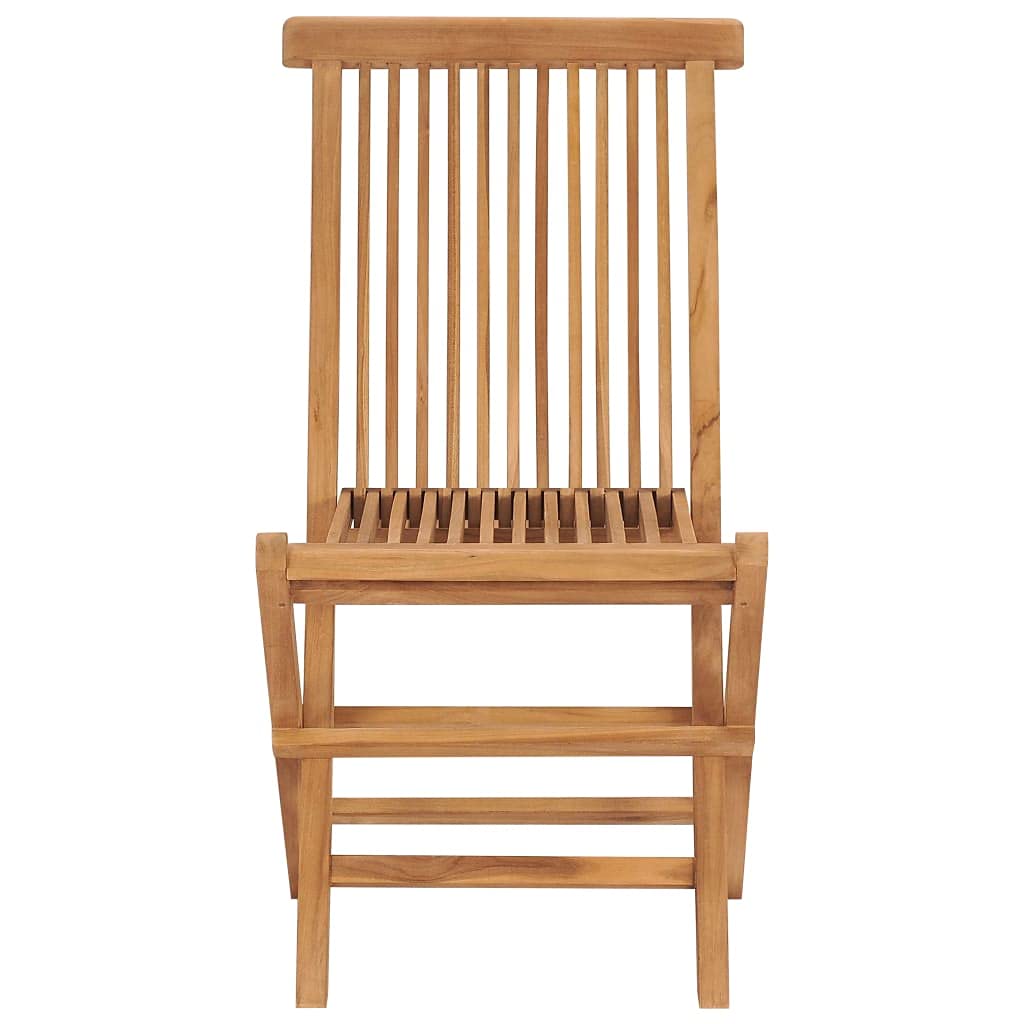 Premium Folding Teak Wood Chairs for Balcony, Terrace, Garden – 2-Piece Set Indoor & Outdoor Weatherproof Patio Dining Chairs (Perfect for Relaxing, Entertaining & Outdoor Dining)