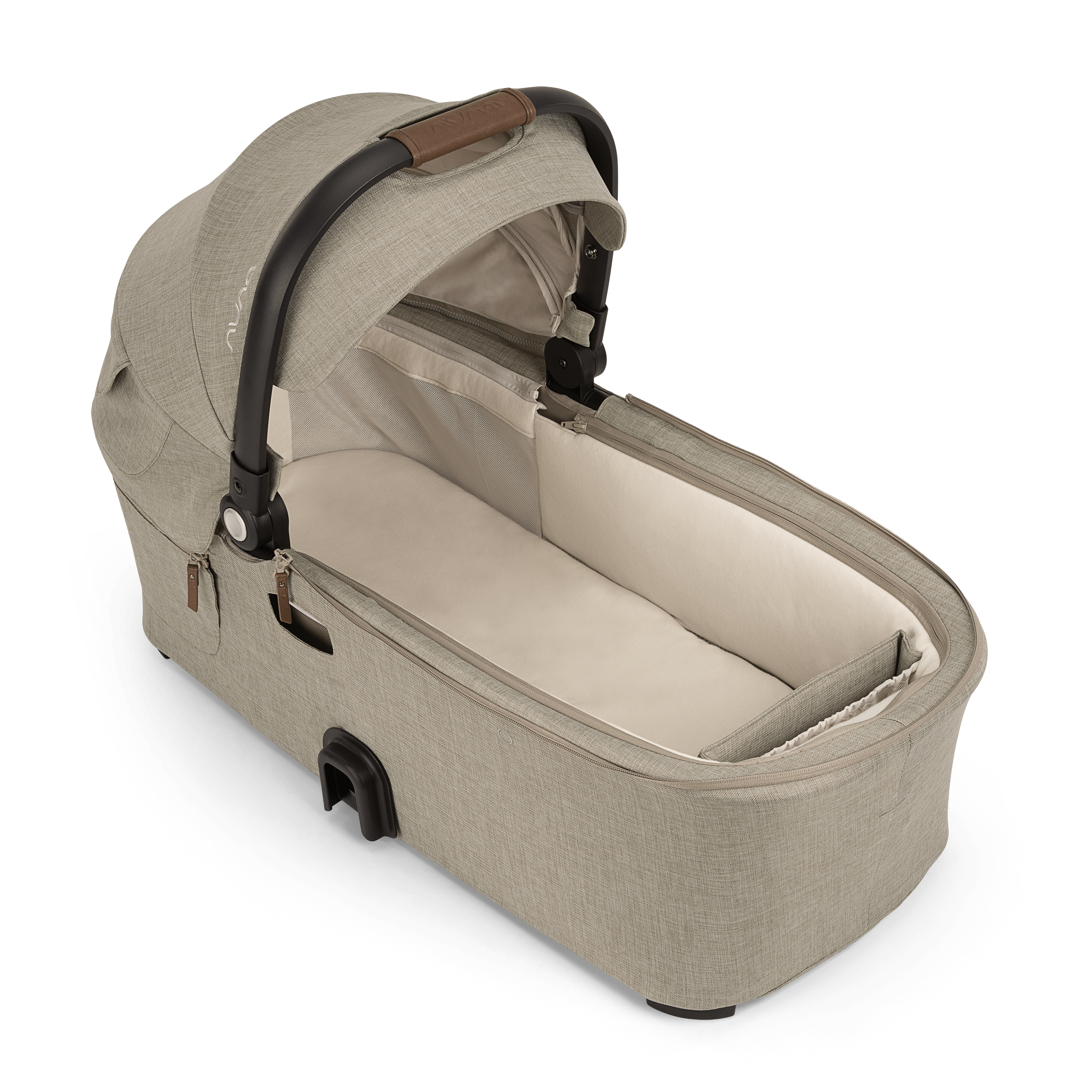 Nuna DEMI Next Bassinet with Stand - Granite Gray | Premium Baby Bassinet for Newborns | Perfect for Nursery, Bedroom & Travel