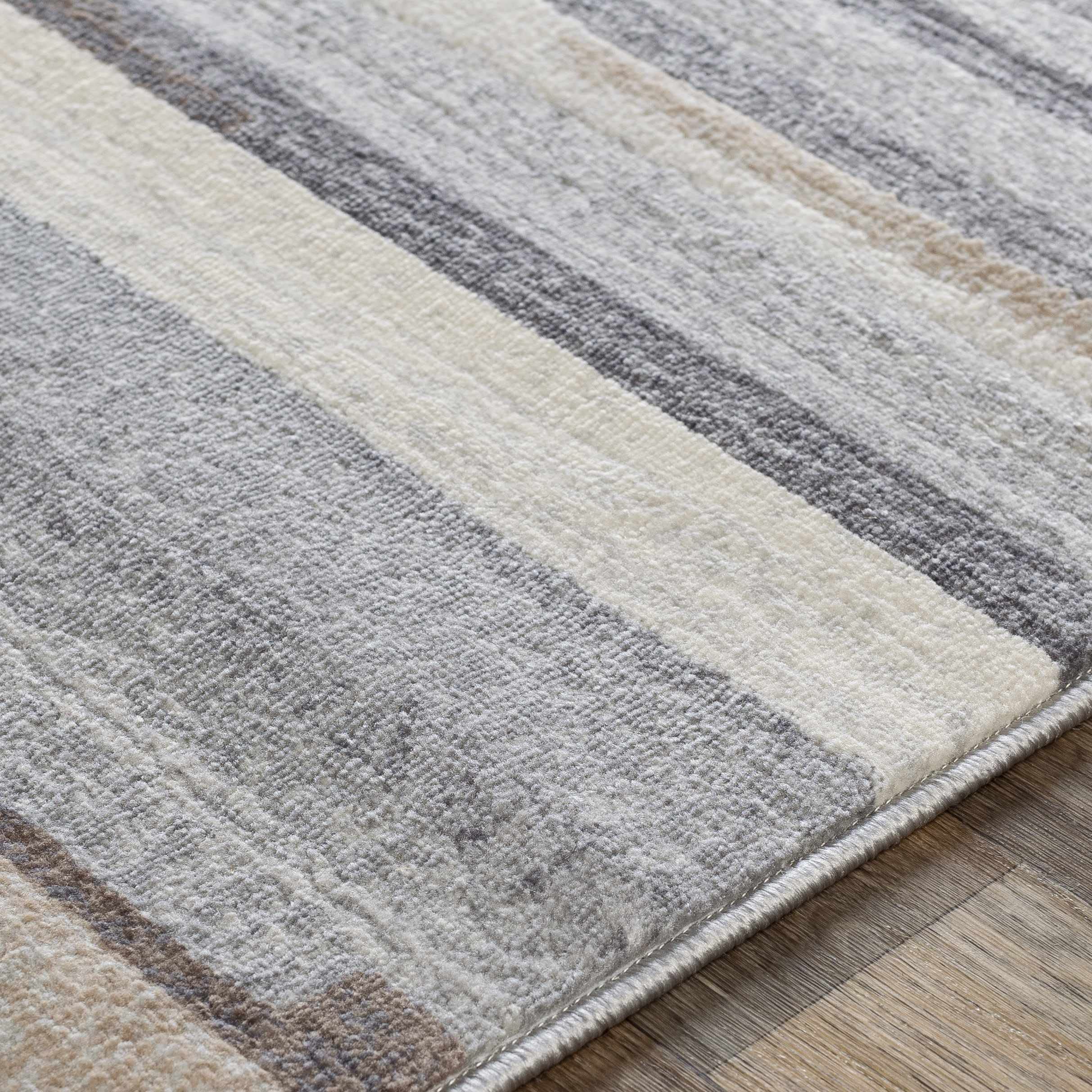 Hauteloom Monkland Modern Gray Area Rug 6'7