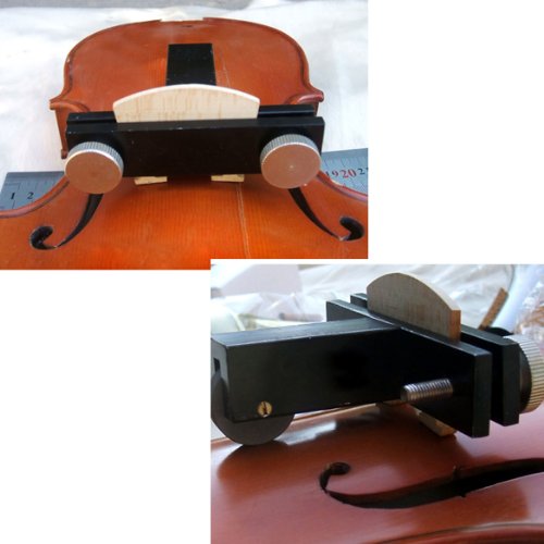 Premium Black Violin Bridge - Professional Luthier Tool for Violin Repair & Setup | Perfect for Violin Maintenance, Sound Adjustment & Instrument Upgrades
