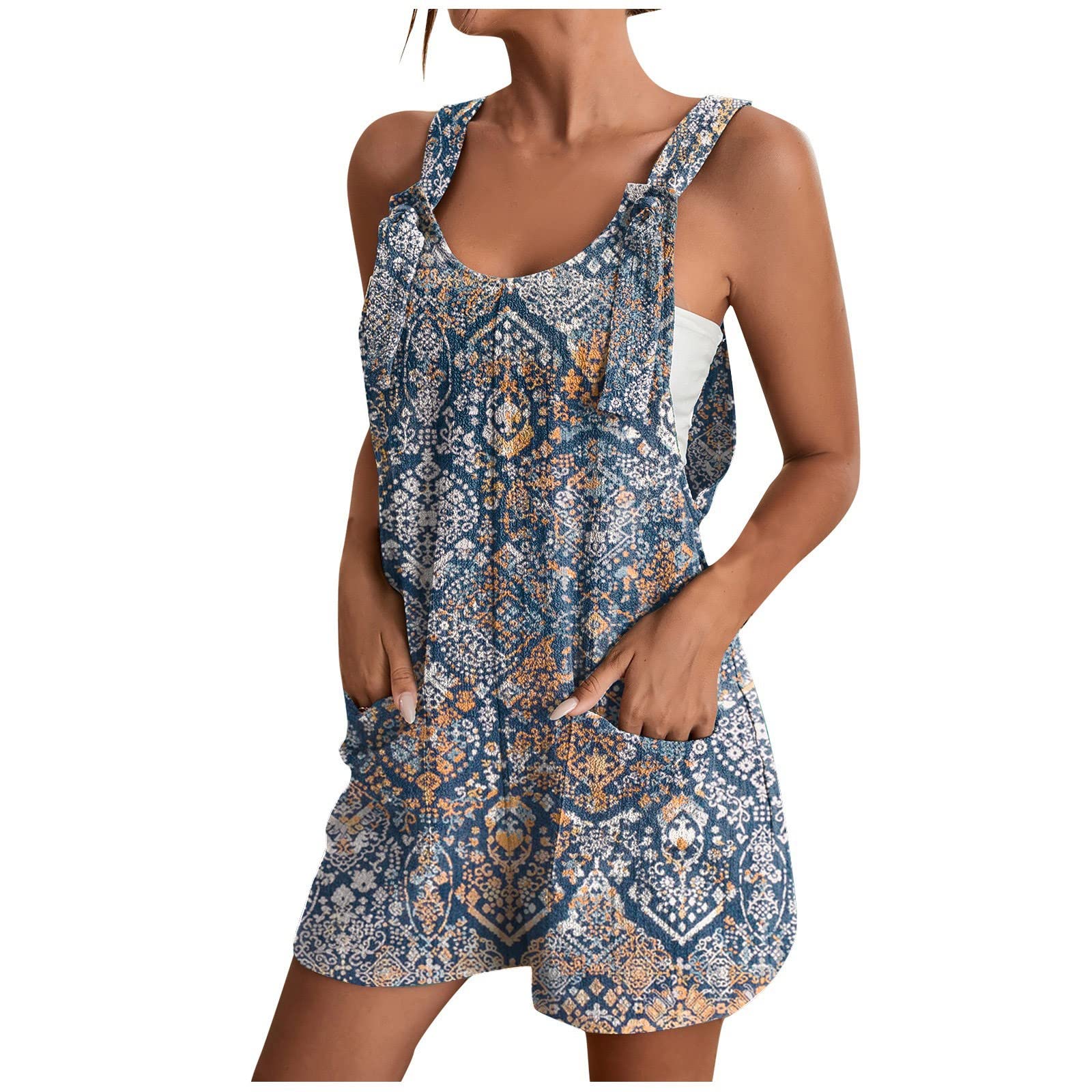 Women's Casual Rompers & Jumpsuits 2024 - Comfy Summer Outfits with Pockets for Daily Wear