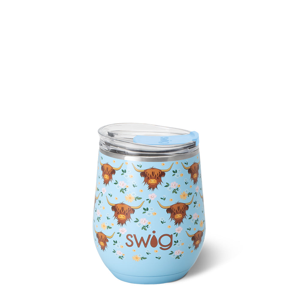 Holy Cow Stemless Wine Glass 12oz - Durable & Elegant for Red, White, and Sparkling Wines - Perfect for Parties, Weddings, and Home Entertaining