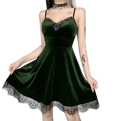 Moon Goth Dress-green