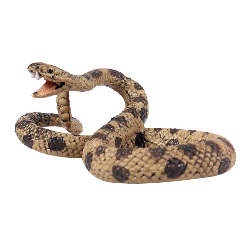 LIOOBO Realistic Plastic Snake Toy - 1PC Simulated Snake Model for Wildlife Education, Vivid Animal Figure for Kids, Creative Christmas Gift - Perfect for Halloween Decor, Science Class, and Pretend Play