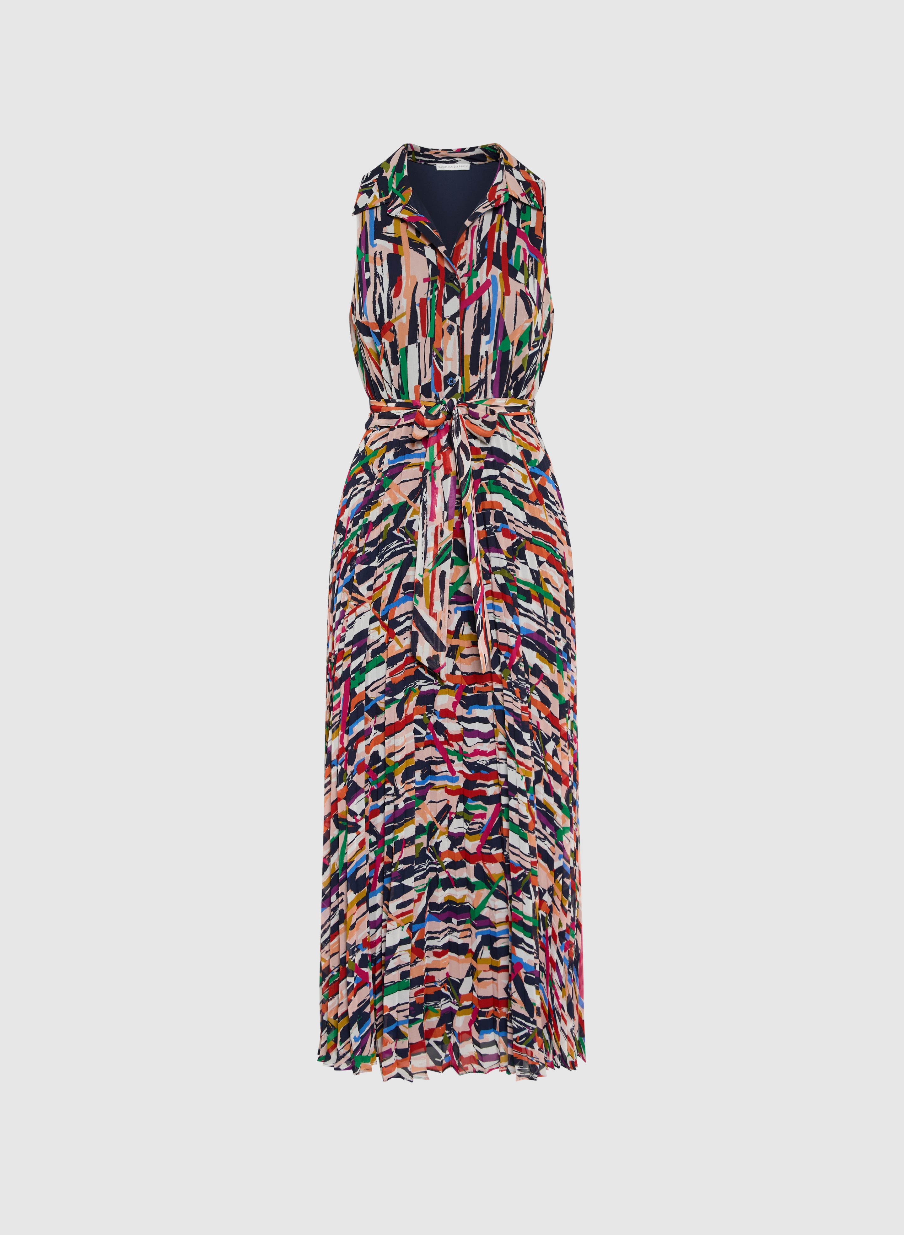 Stylish Abstract Plissé Dress for Women - Trendy Pleated Midi Dress for Casual & Evening Wear | Perfect for Parties, Dates & Office Outfits