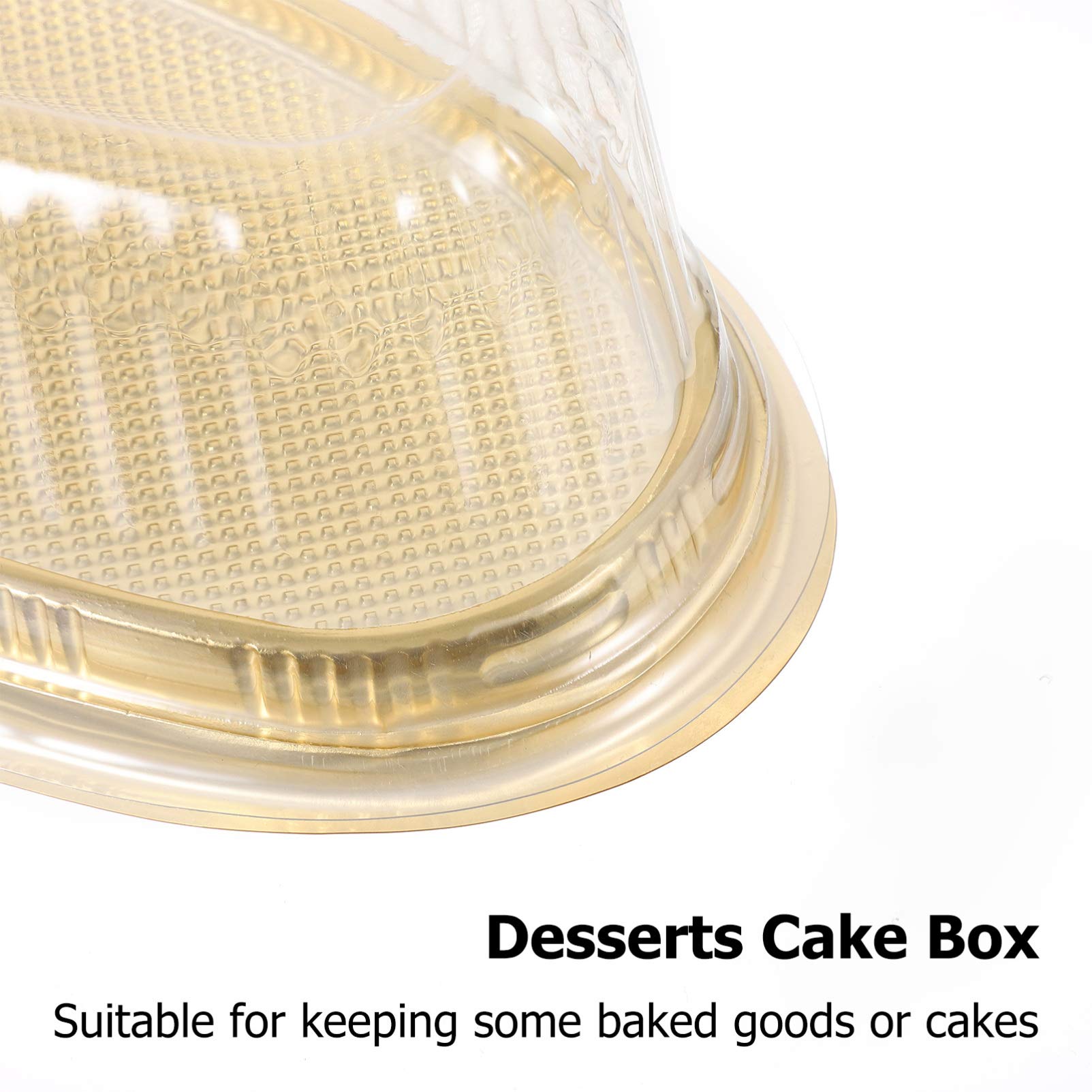 Hemoton 10-Piece Cake Box Set - Cupcake Holders, Mini Cake Domes & Muffin Containers for Cheesecake, Mooncakes & Pastries | Reusable Plastic & Paper Baking Storage with Handles | Perfect for Parties, Bakeries & Home Baking