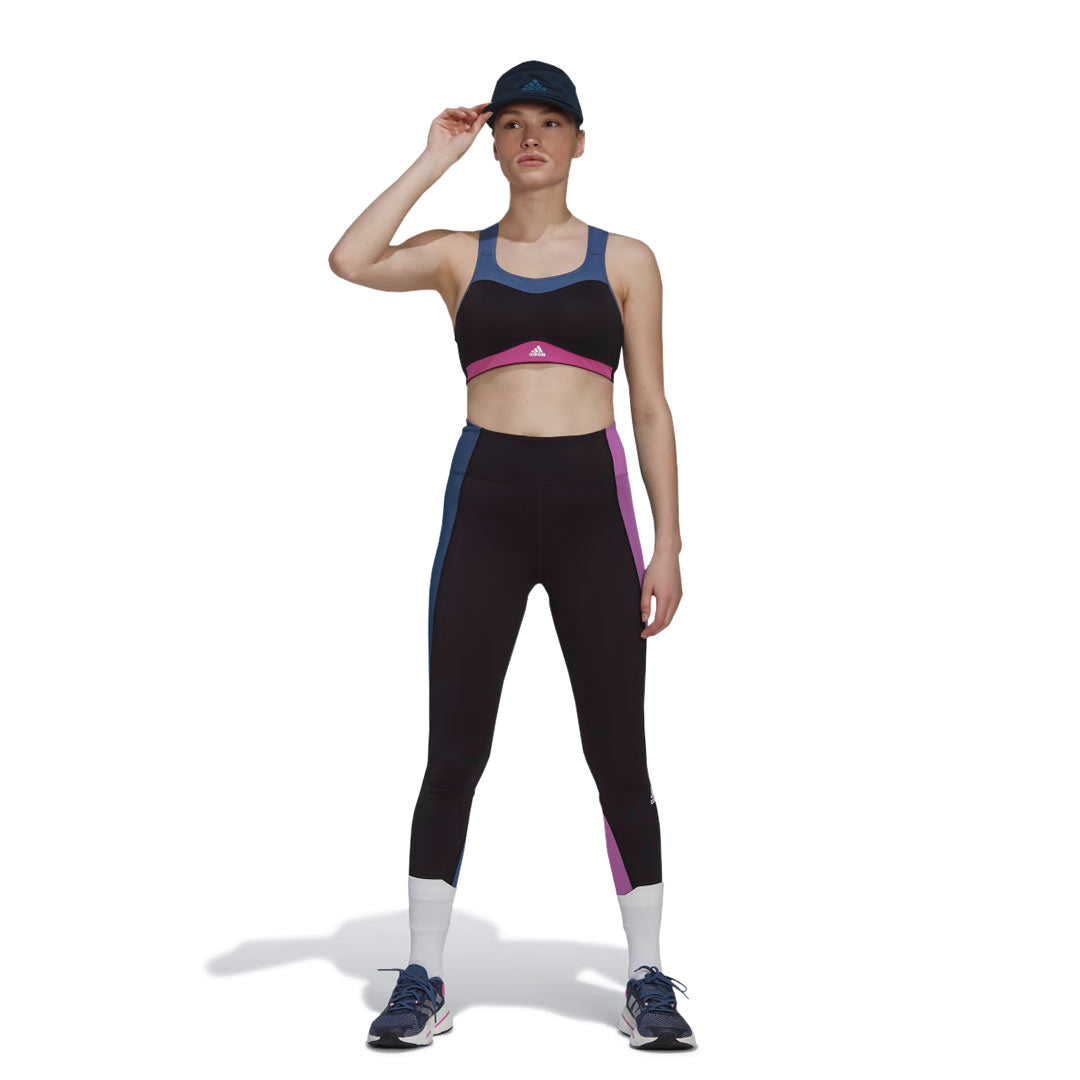 adidas Women's Own The Run Colorblock 7/8 Leggings - High Waist Workout Tights for Running, Yoga & Gym (HK9011) - Perfect for Athleisure & Active Lifestyle