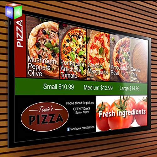 Black A2 Wall Mounted Aluminum Snap Clip Photo Frame - LED Light Box Sign for Advertising & Picture Display | Perfect for Retail Stores, Galleries & Home Decor