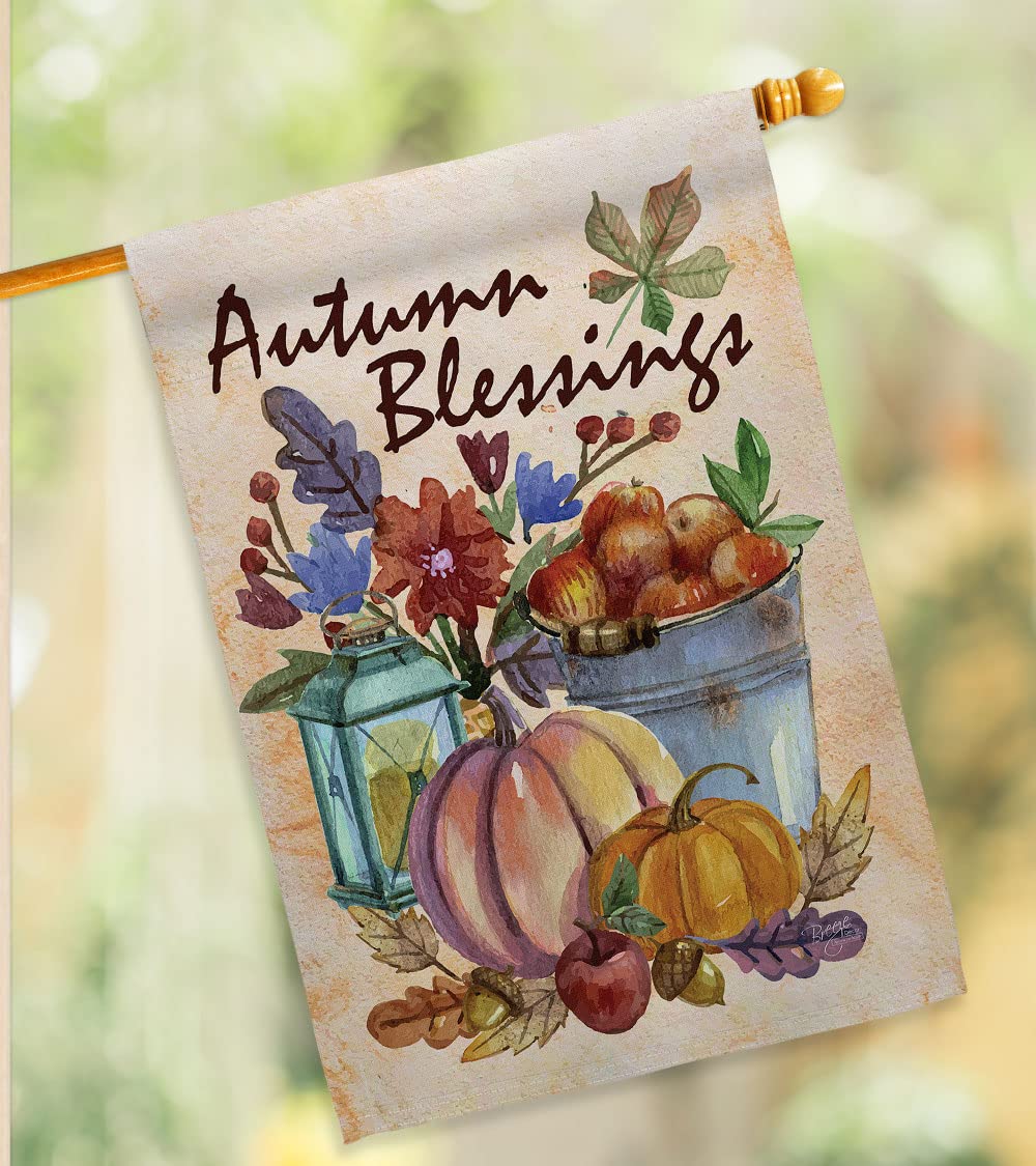 Autumn Blessings Vertical Flags Kit - House & Garden Decor for Fall Harvest