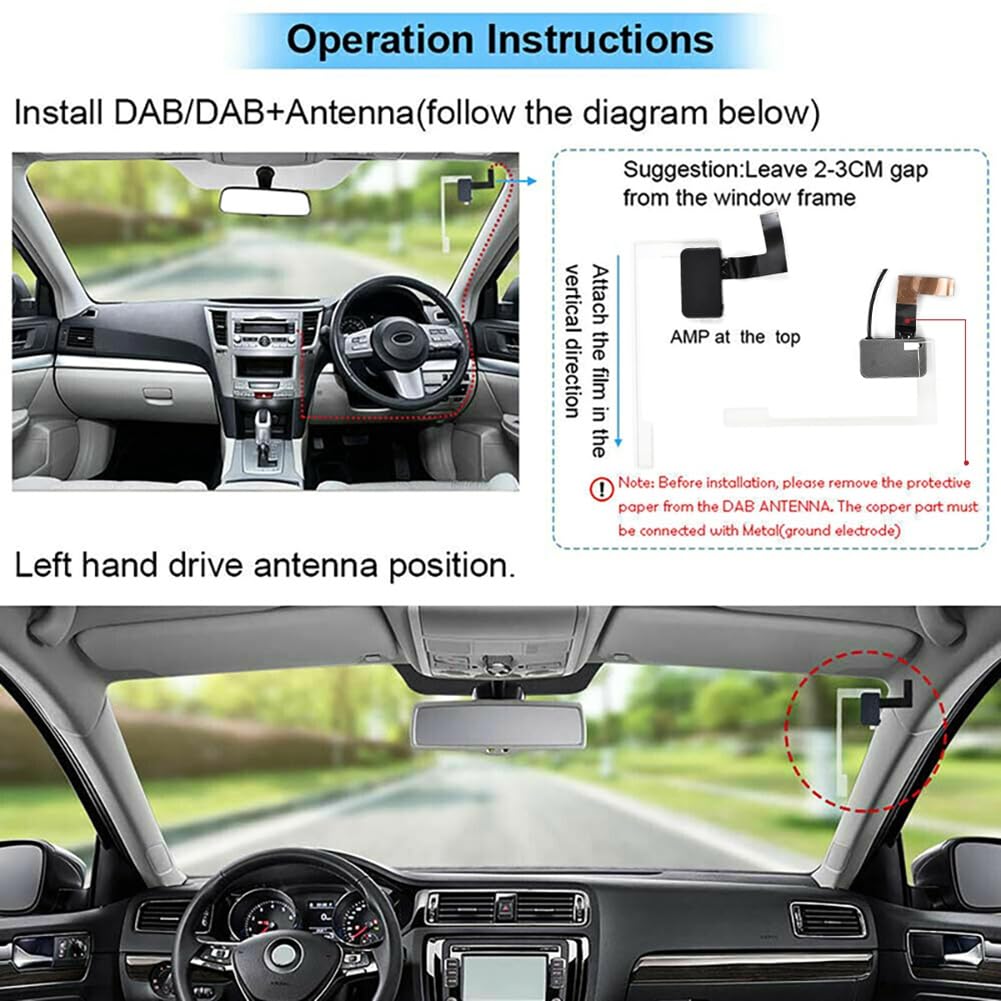 Komdndht 2 Din Android Car Stereo Receiver - Universal Digital Broadcasting Multimedia Player with Easy-to-Use Interface | Perfect for Car Audio Upgrades & In-Vehicle Entertainment Systems