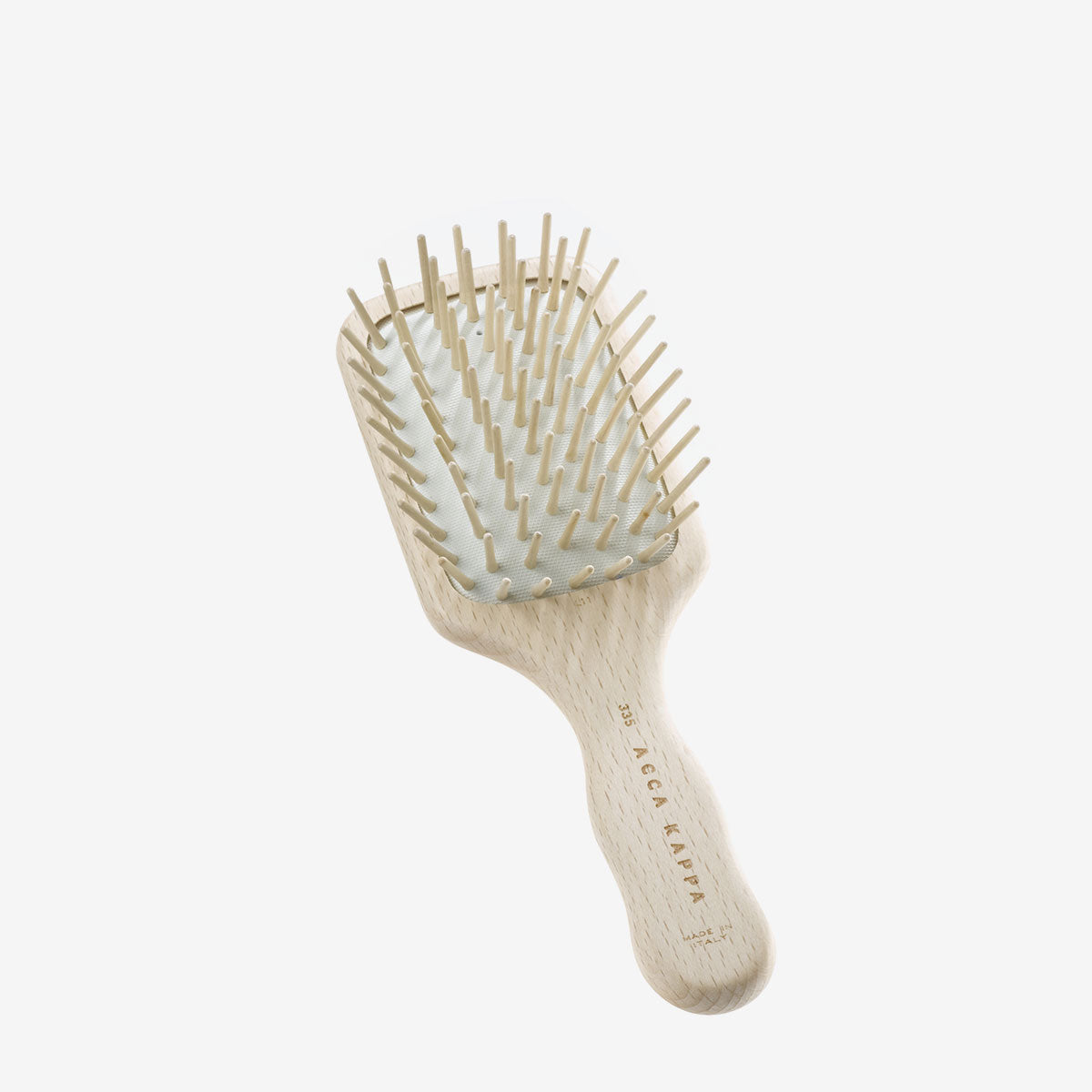 Natura Wooden Pins Paddle Brush for Hair - Detangling & Styling Hair Brush for Smooth, Shiny Hair - Perfect for Wet & Dry Hair at Home or Salon