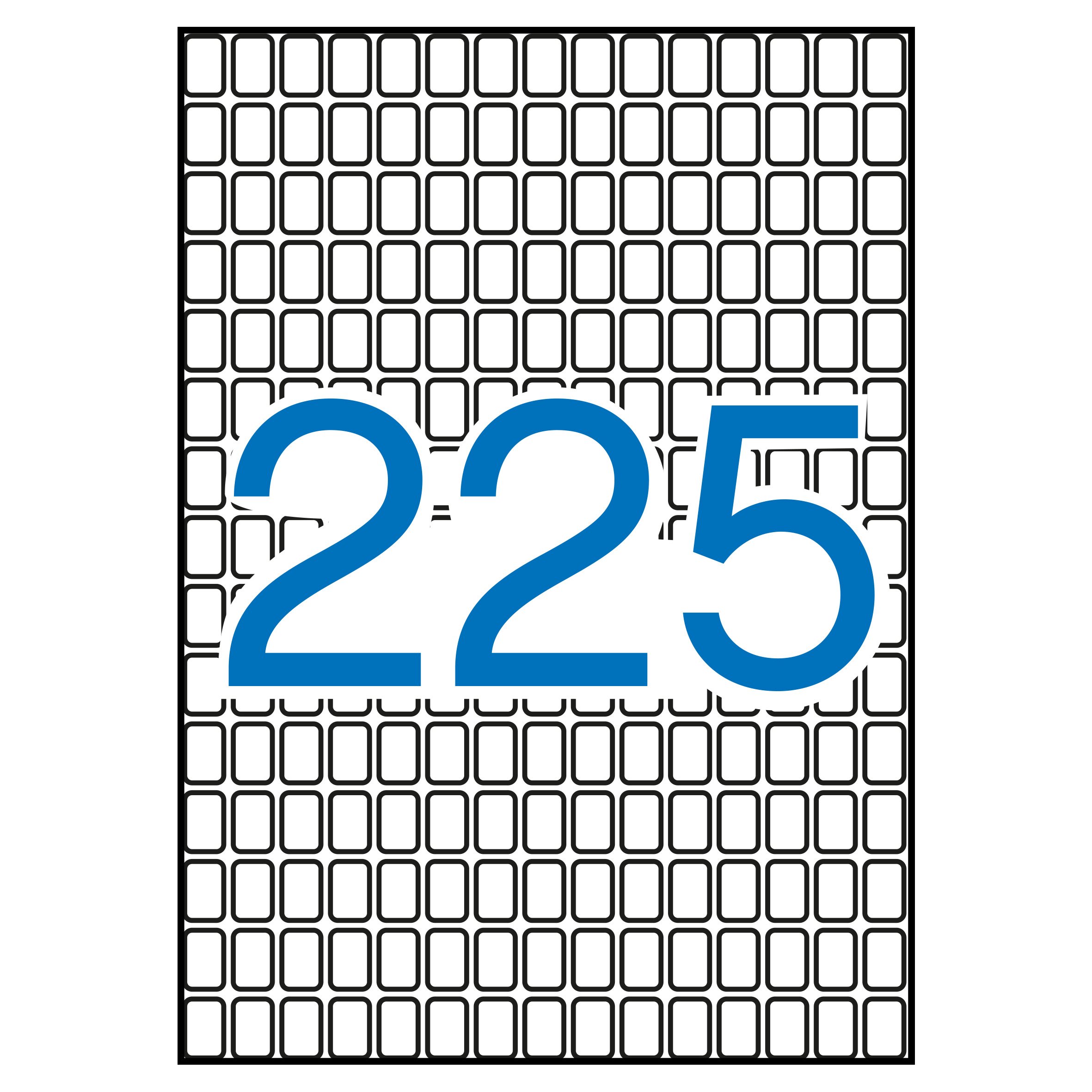 71y18 Printable White Labels 8x12mm - for Organizing & Shipping