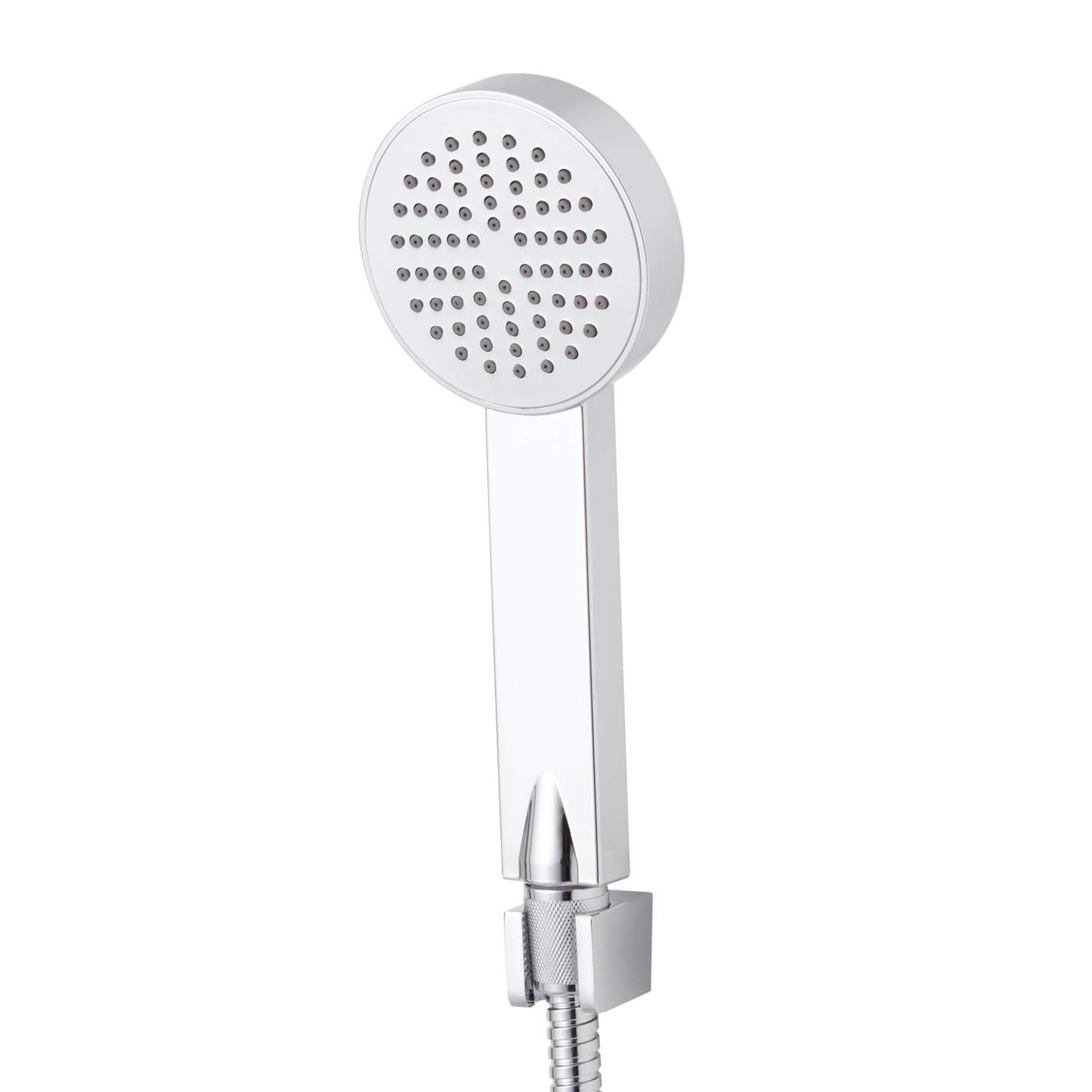 Signature Hardware 426005 Tilley Outdoor Shower Panel with Adjustable Hand Shower - White | Durable Stainless Steel Construction | Perfect for Poolside, Backyard, and Beach House Use