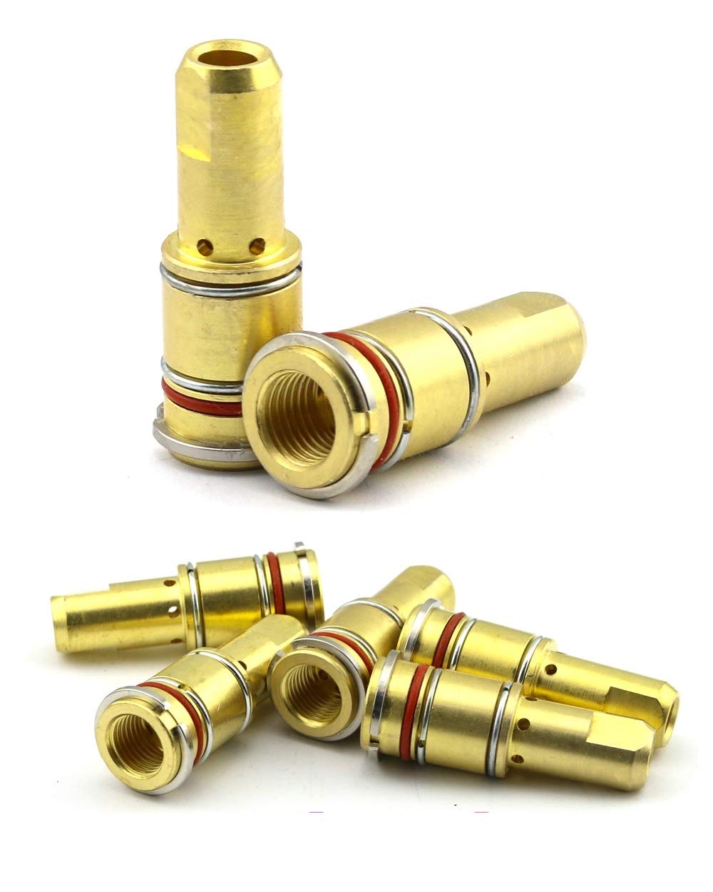 WeldingCity 5-Pack Gas Diffuser 4635 Elliptical Consumables for 400-600A Bernard Q & S Series MIG Welding Guns - Perfect for Heavy-Duty Metal Fabrication and Industrial Welding Projects