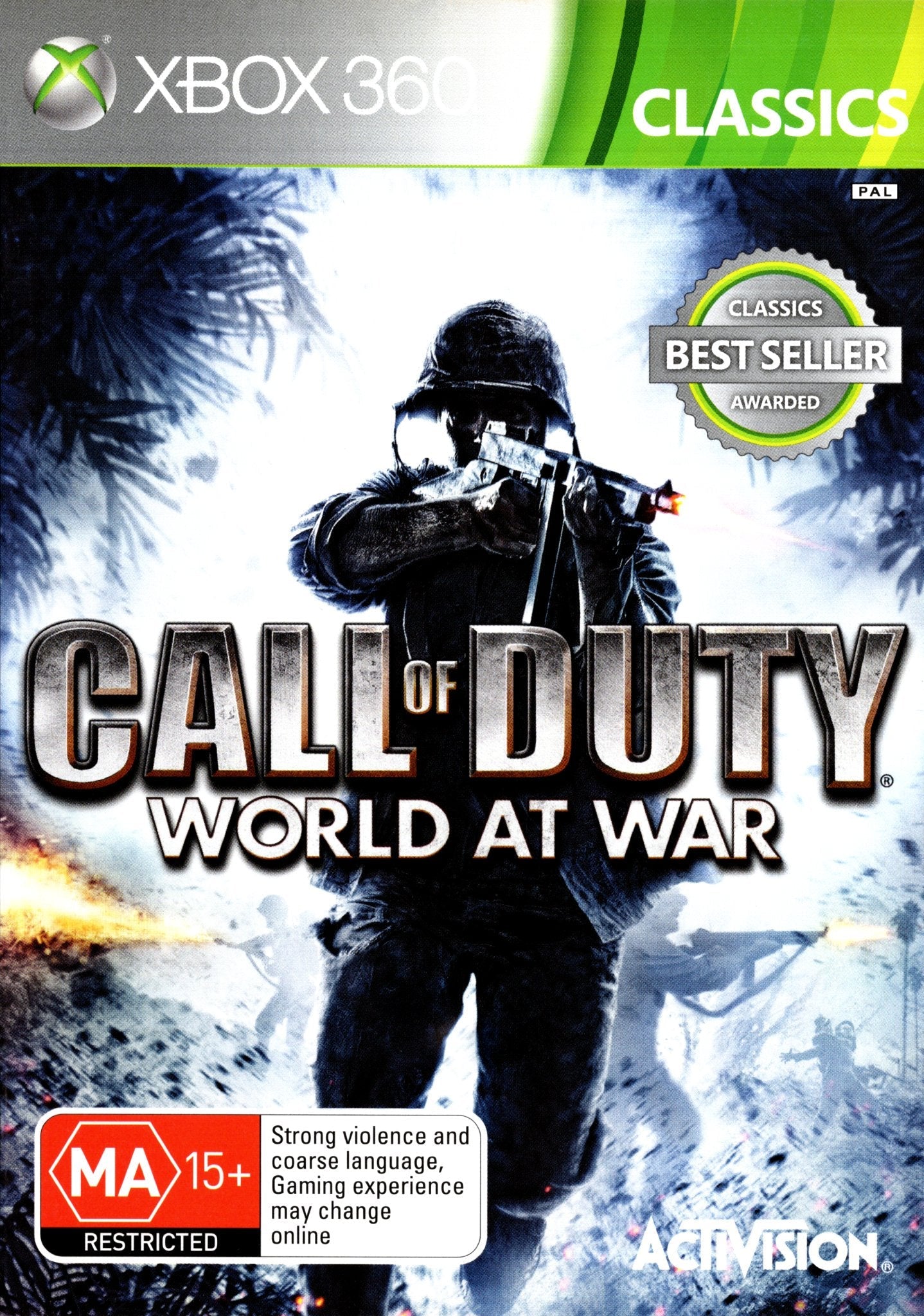 Call of Duty: World at War - Xbox 360 Game (PAL Version) | First-Person Shooter Video Game for Action & War Gaming Enthusiasts | Perfect for Multiplayer Battles & Historical Campaigns