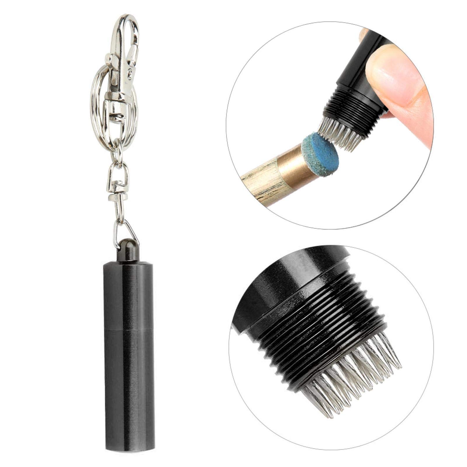 Alomejor Billiard Cue Tip Tool - Professional Pool & Snooker Stick Shaper, Cue Tip Pick, Pricker & Trimmer Repair Kit - Perfect for Pool Cue Maintenance & Accessories - Ideal for Home Game Rooms & Professional Billiard Clubs