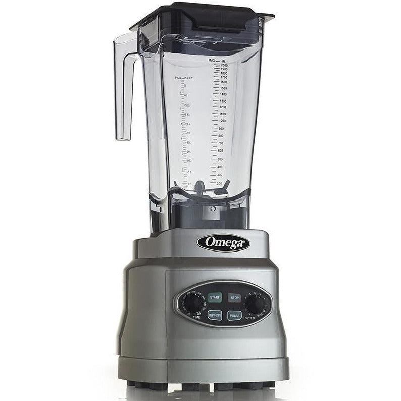Omega OM7560S 10-Speed Commercial Blender - High Power Professional Smoothie & Juice Maker for Restaurants, Cafes & Smoothie Bars - Perfect for Frozen Drinks, Shakes & Food Prep