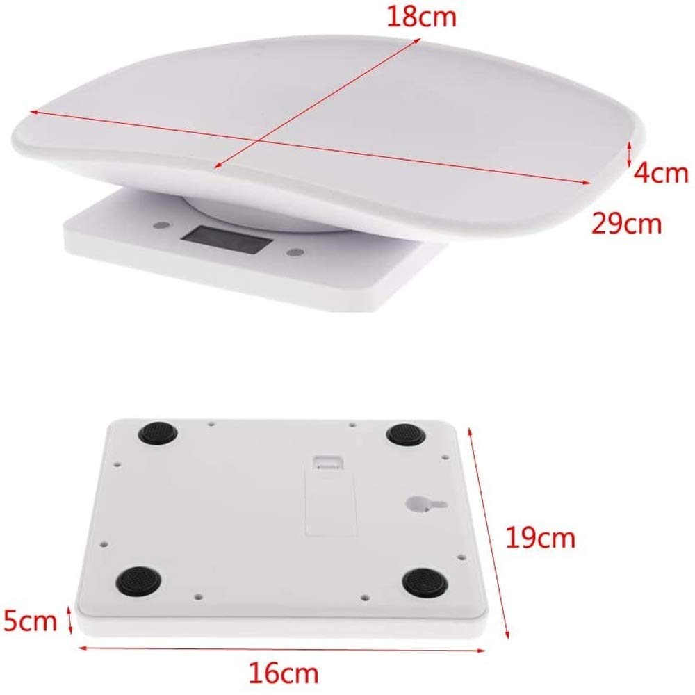 SGerst Baby Scale - Digital Infant Weight & Height Tray - Accurate Newborn Growth Monitor for Home Use | Nursery Essentials for Tracking Baby Development