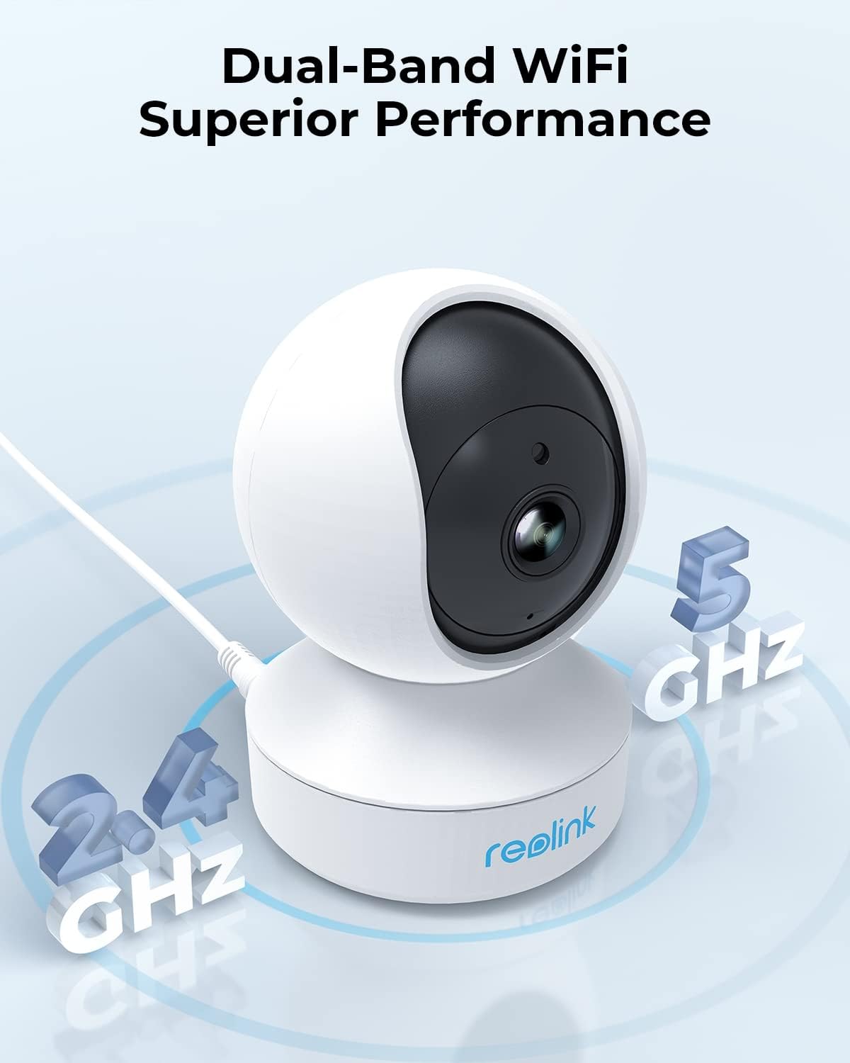 Reolink E1 Pro 4MP Dual-Band WiFi Security Camera (2.4GHz/5GHz) - Indoor Pan-Tilt IP Camera with 2-Way Audio & Motion Alerts - Ideal for Baby, Pet & Nanny Monitoring (2-Pack) - Perfect for Home Security, Baby Rooms & Pet Areas
