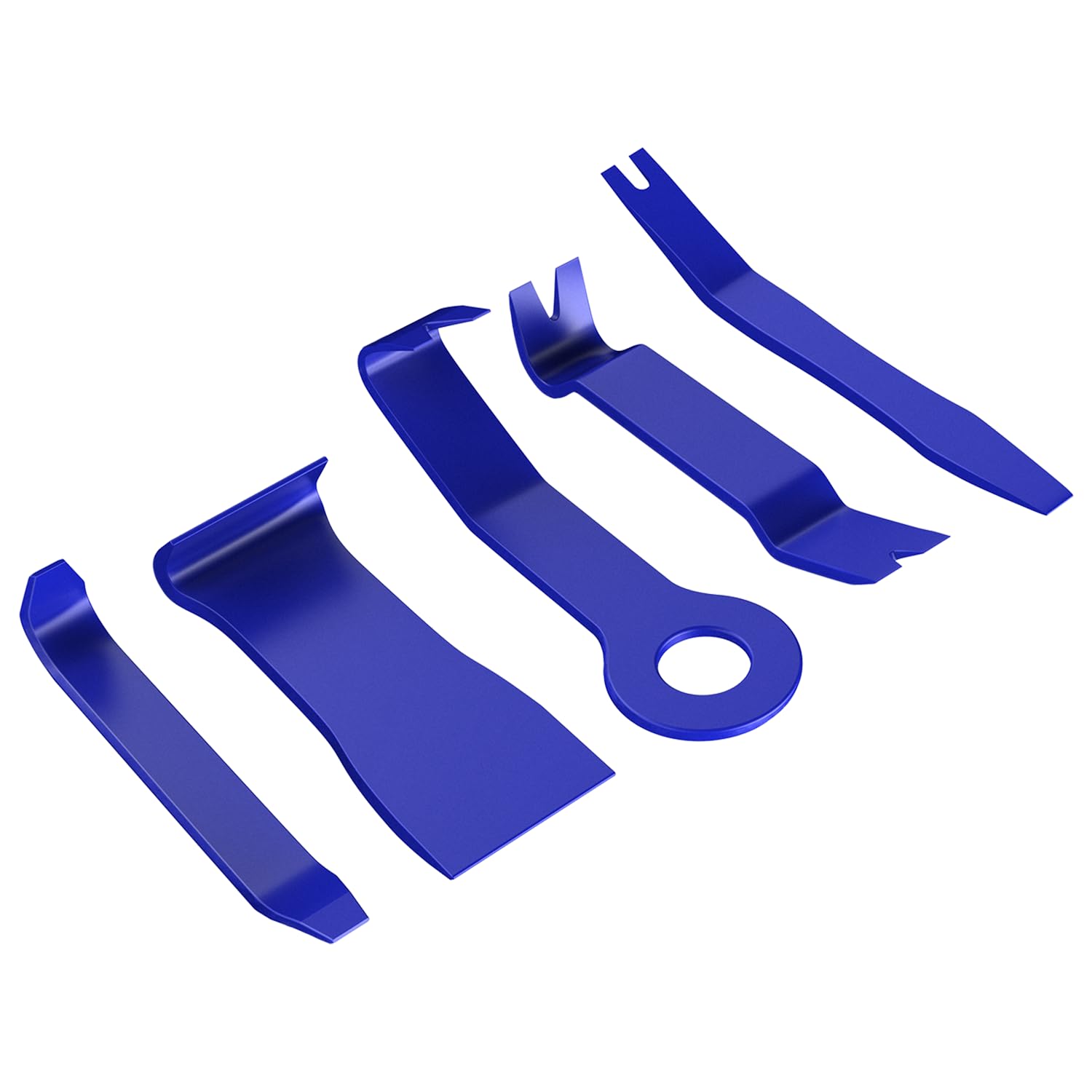 GOOACC 5PCS Auto Trim Removal Tool Kit - No Scratch Car Audio Dash & Window Molding Fastener Remover Set (Blue) | Perfect for Car Stereo Installation, Interior Detailing & DIY Auto Repair
