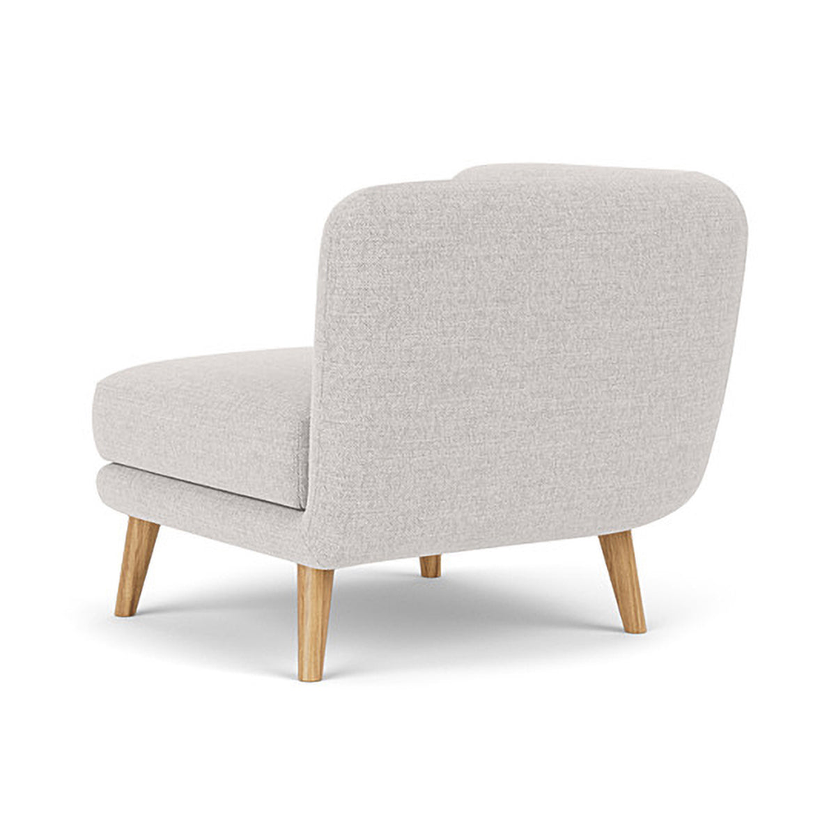 Alfred Fabric Right 1 Seater Modular Sofa - Modern Comfortable Single Chair for Living Room, Bedroom & Small Spaces