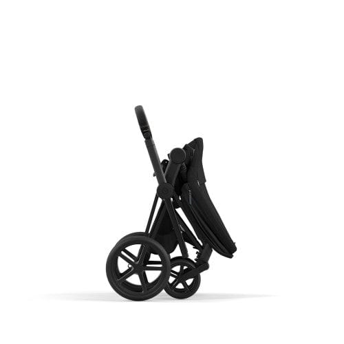 Cybex Priam 4 Complete Stroller - Matte Black/Black | Luxury Baby Stroller with All-Terrain Wheels & Reversible Seat | Perfect for City Walks, Shopping & Travel
