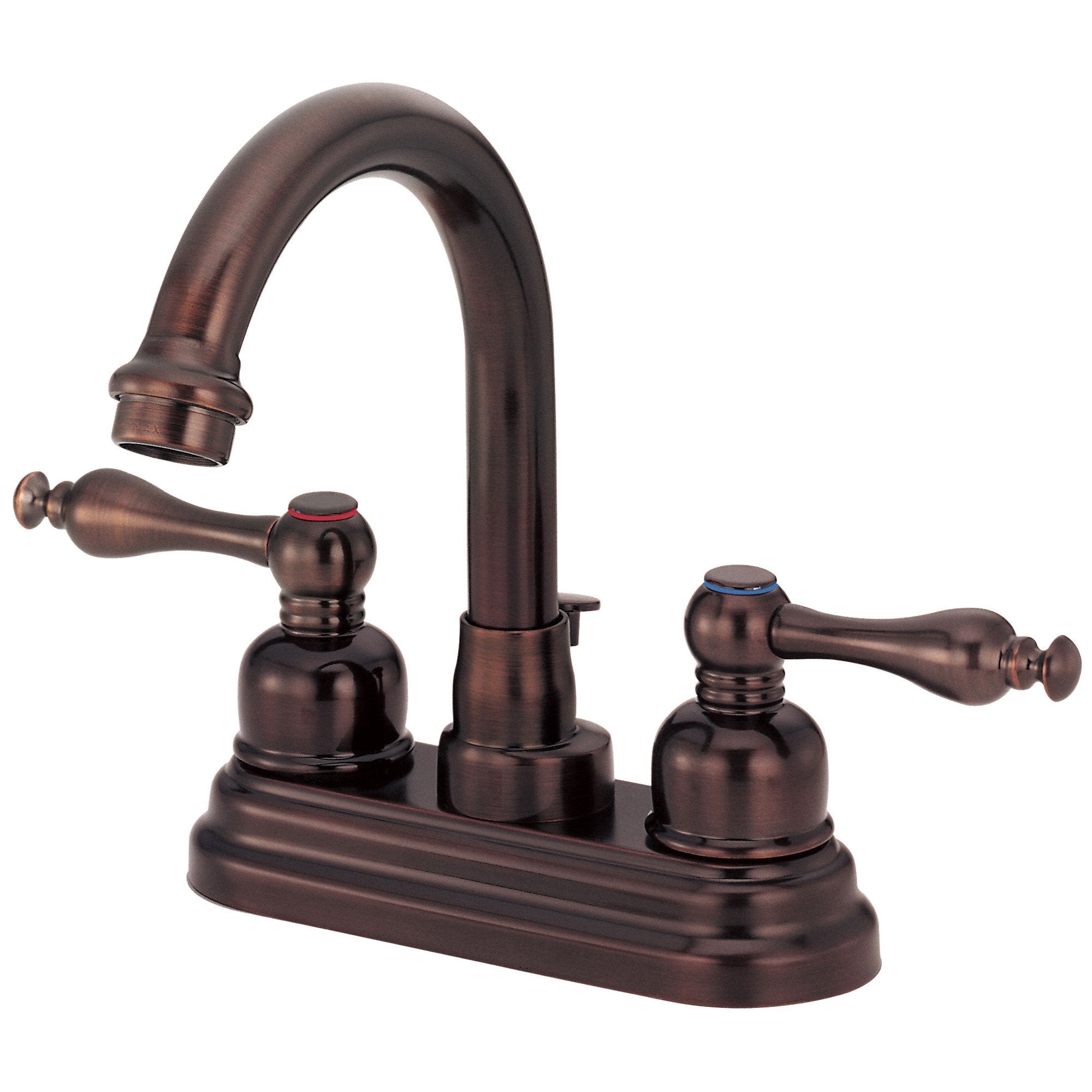 Danze Sheridan Oil Rubbed Bronze 2-Handle 4-Inch Centerset Bathroom Faucet with Drain - Perfect for Modern Bathroom Vanities and Powder Rooms