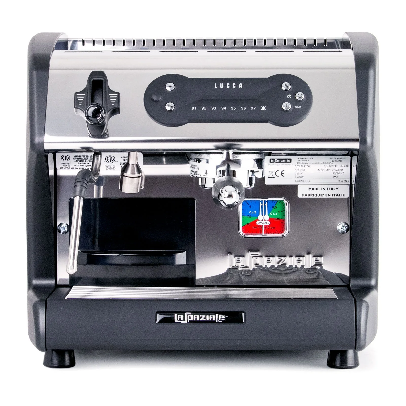 LUCCA A53 Mini V2 Reservoir Espresso Machine - Compact Home Coffee Maker for Espresso Lovers | Perfect for Small Kitchens, Offices & Coffee Shops