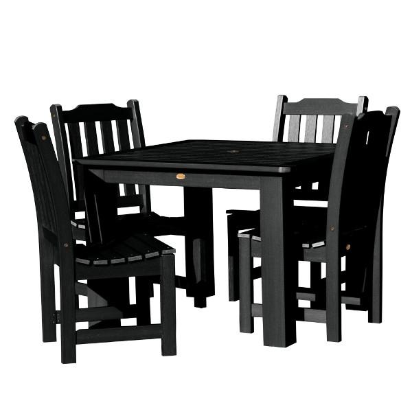 Lehigh 5-Piece Square Patio Dining Set - Outdoor Furniture for Garden, Backyard, and Poolside Relaxation