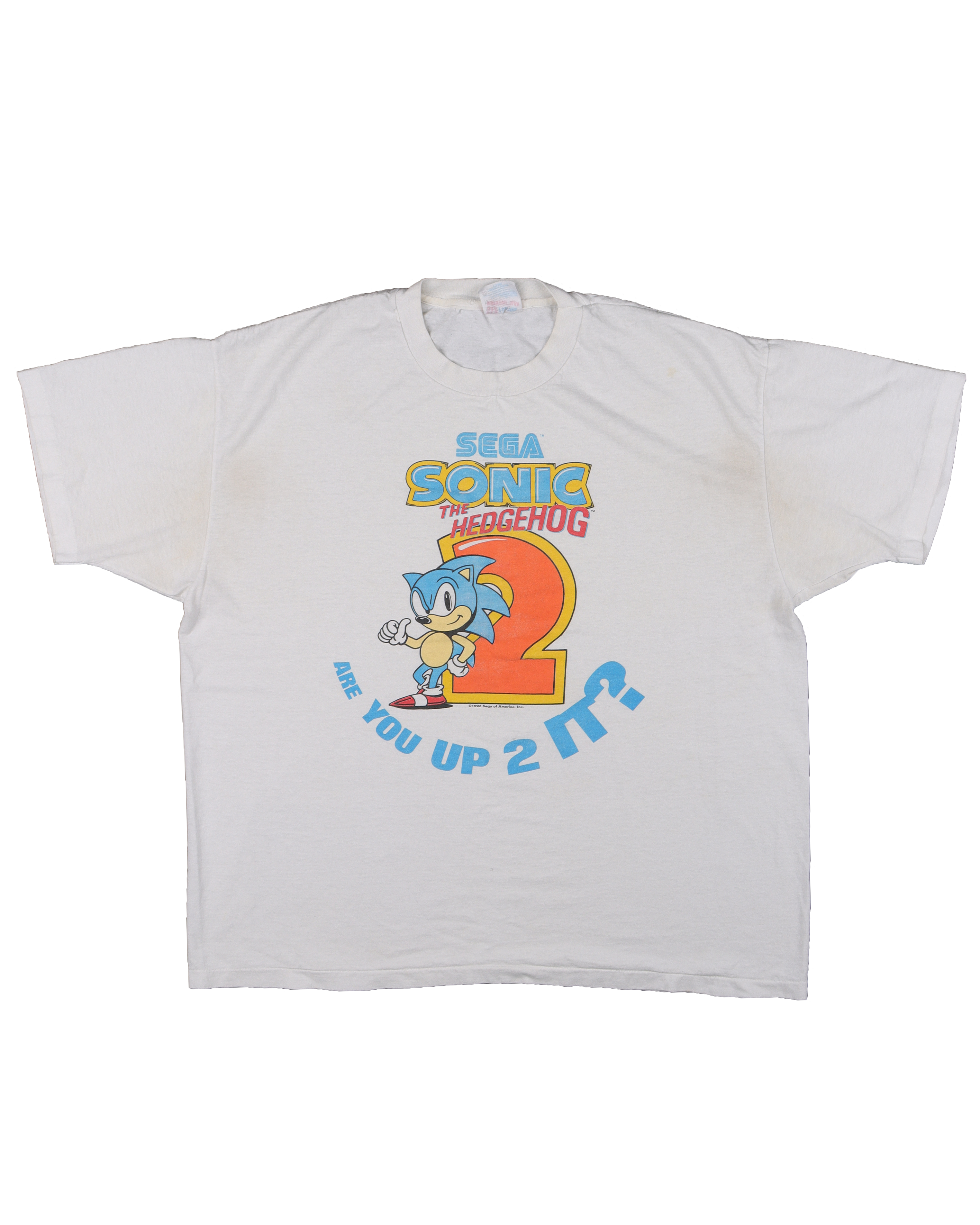 1992 Sonic The Hedgehog Retro Vintage T-Shirt - Classic 90s Gaming Tee for Men & Women - Perfect for Cosplay, Gifts, and Casual Wear