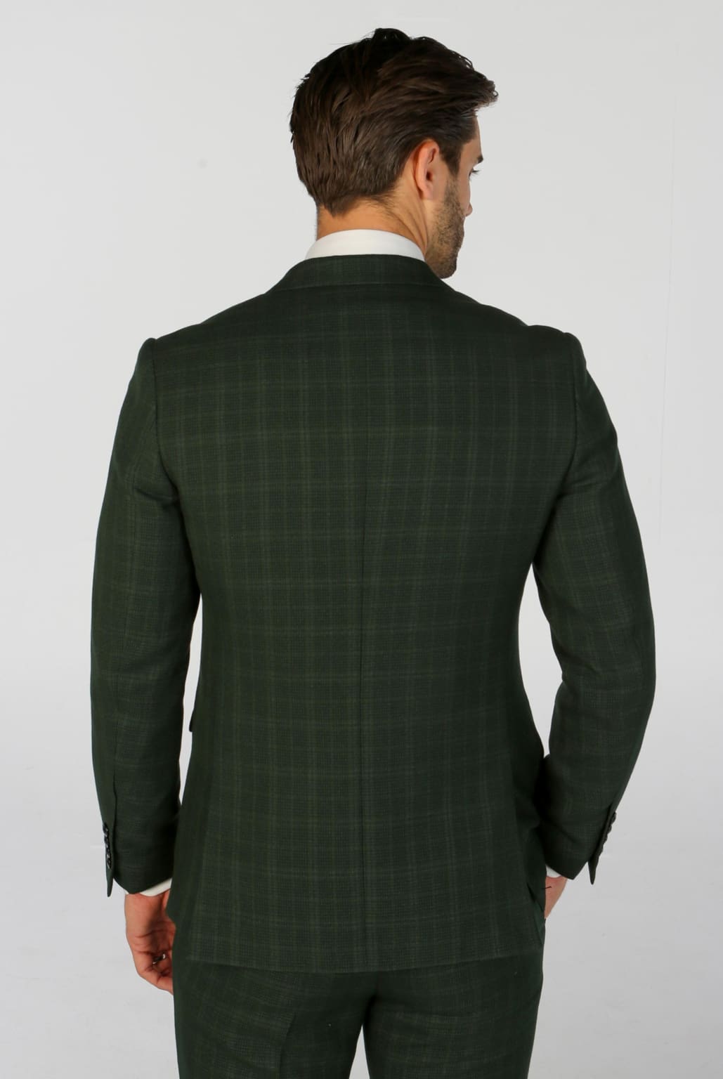 Stylish Leo Green Check Three Piece Suit for Men | Premium Formal Wear | Perfect for Weddings, Business Meetings & Special Occasions