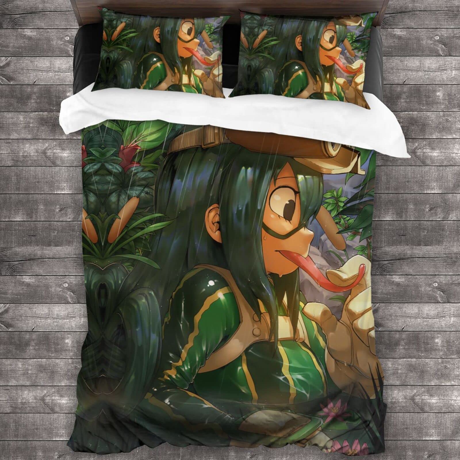 My Hero Academia 3-Piece Anime Duvet Cover Set - Lightweight & Breathable Twin Bedding (86x70 Inches) for Kids & Boys - Perfect for Anime-Themed Bedrooms & Sleepovers