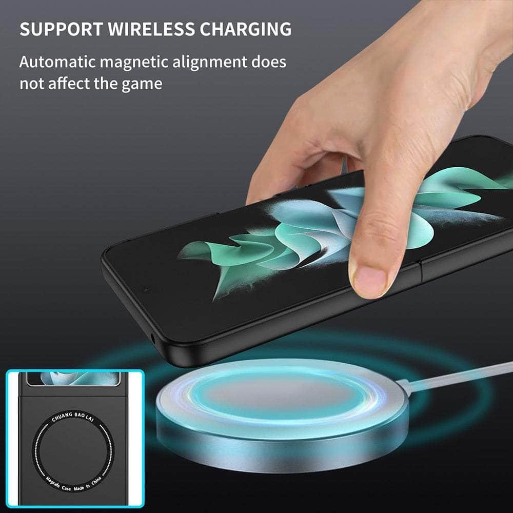 Samsung Galaxy Z Flip 5 MagSafe Charging Case - Protective Cover with Wireless Charging for iPhone & Android | Perfect for Work, Travel & Everyday Use