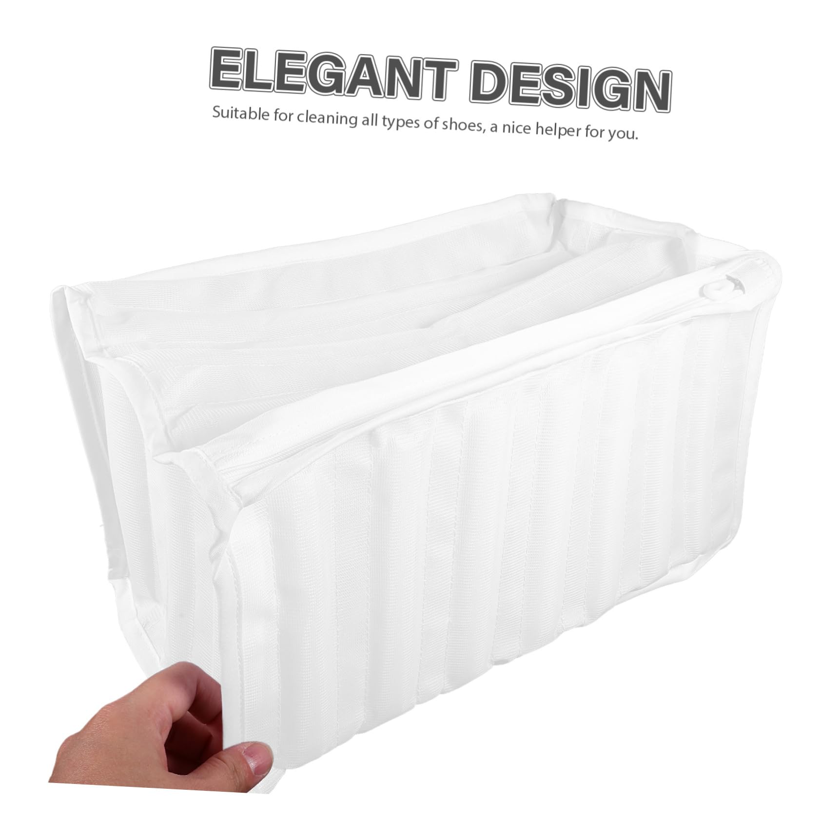 White Polyester Shoe Laundry Bag - Sneaker Wash Bag for Washing Machine & Dryer | Perfect for Gym Shoes, Running Sneakers & Sports Laundry