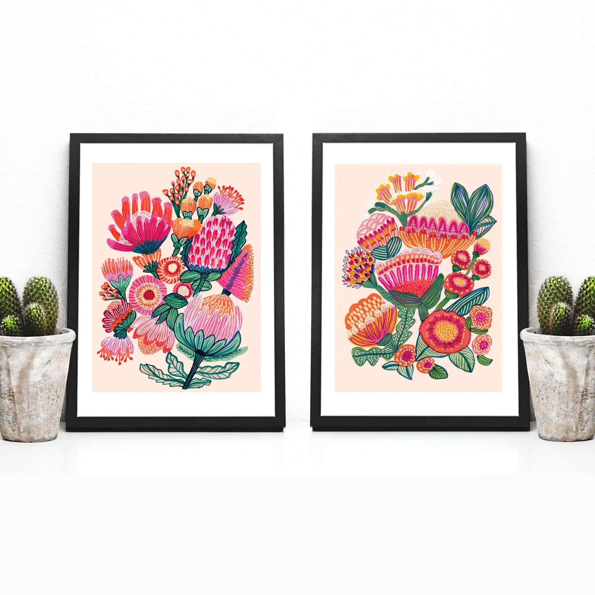 Australian Flowers Floral Wall Art Prints - Botanical Home Decor for Living Room, Bedroom & Office | Perfect for Farmhouse, Boho & Modern Interior Design