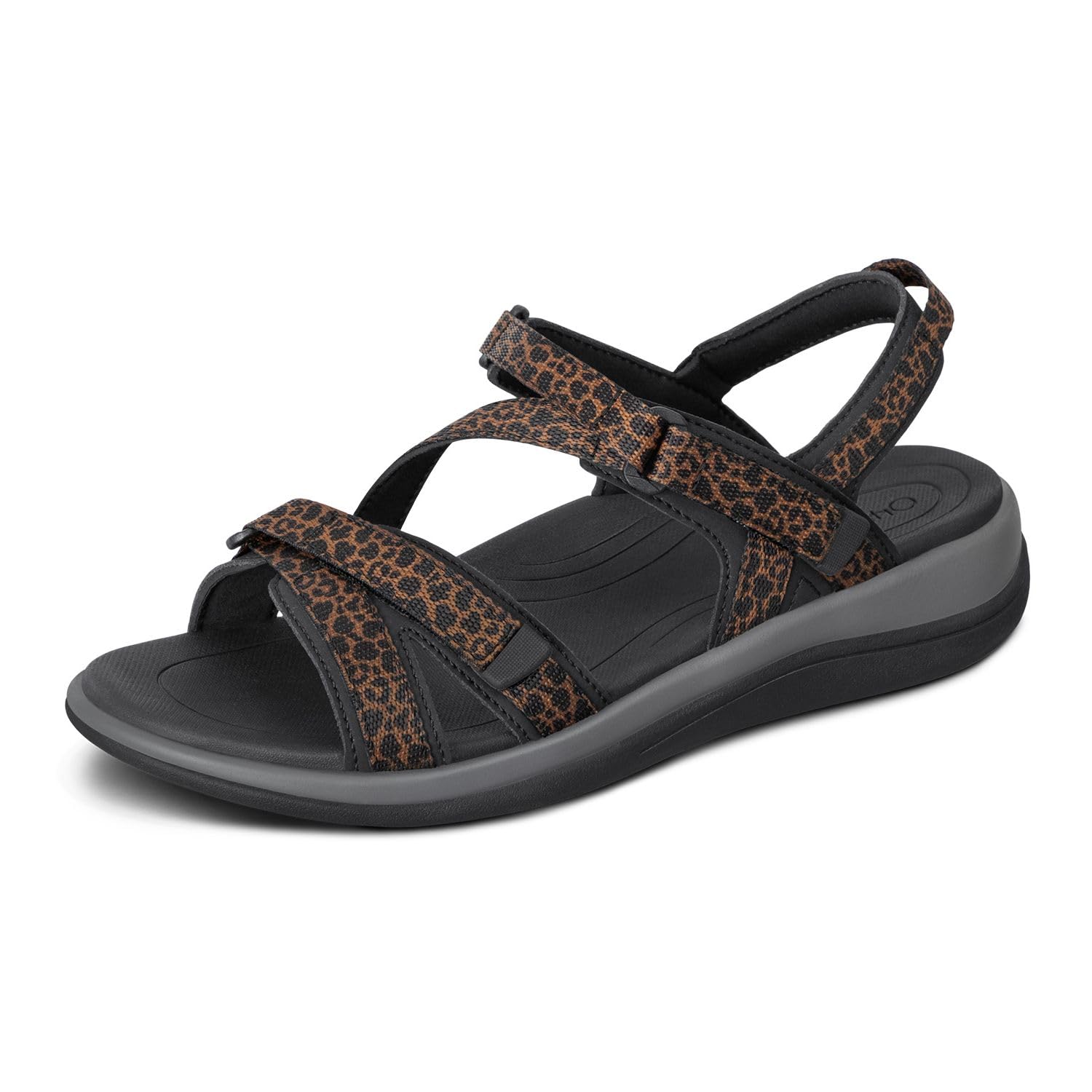 Orthofeet Women's Orthopedic Sandals for Plantar Fasciitis - Water-Friendly Comfort Walking Shoes for Women with Arch Support - Perfect for Beach, Pool & Summer Outdoor Activities
